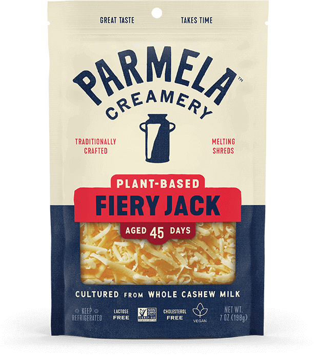 Plant-based Fiery Jack Shreds product bag