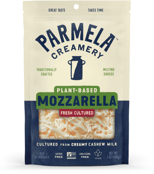 Plant-based Mozzarella Shreds product bag