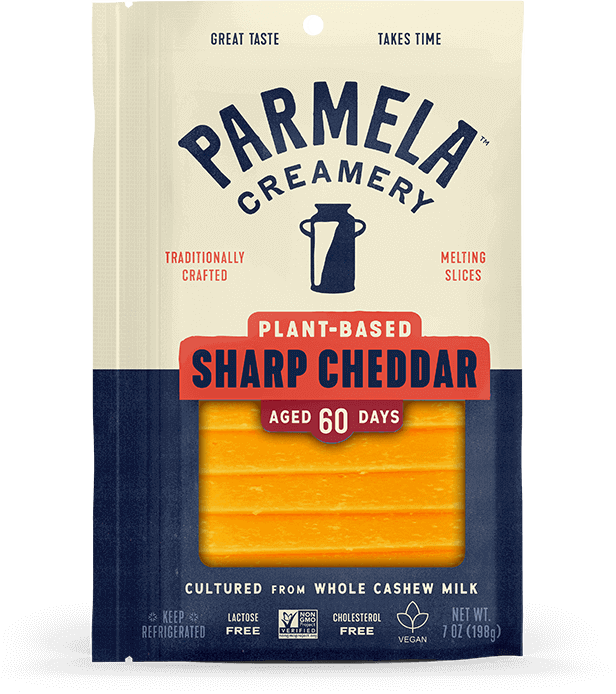 Plant-based Shap Cheddar Sliced Cheese product bag